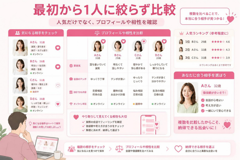 2. 最初から1人だけに絞らない