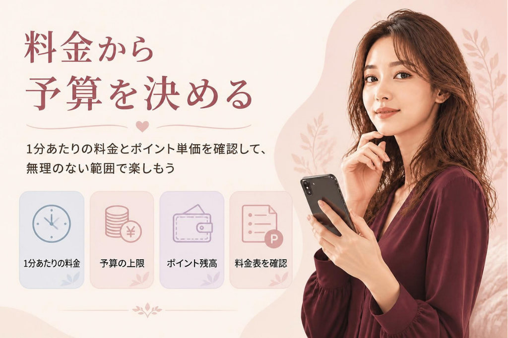 3. 1分あたりの料金から予算を決めておく