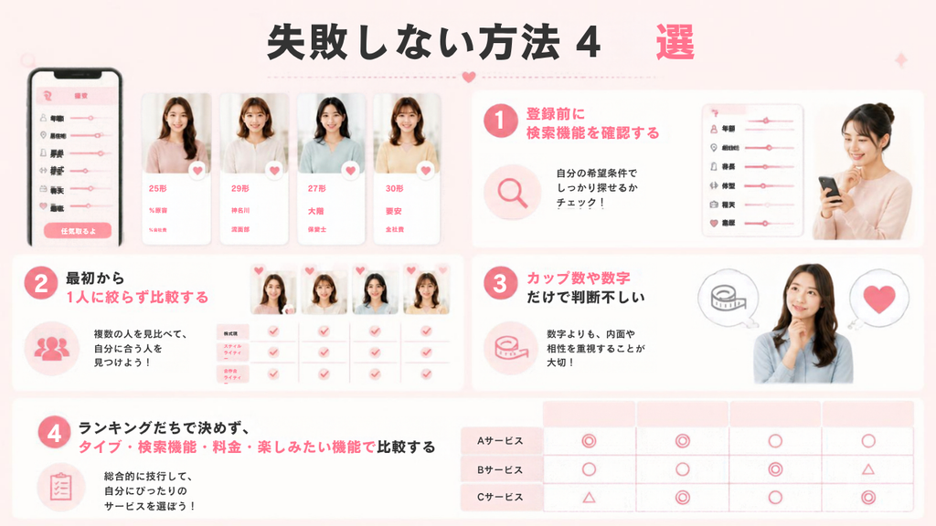 爆乳素人専用オナニーアプリ・サイト選びで失敗しない方法4選