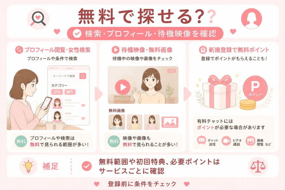 Q2. 爆乳女性は無料で探せますか？